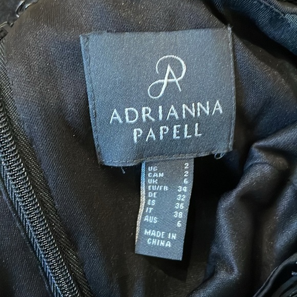 Adrianna Papell Formal Lace Black Gown Dress Size 2 - Picture 12 of 15